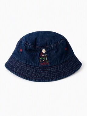 Vintage 2003 Caillou Denim Bucket Hat Cinar Éditions Chouette Canada Licensed